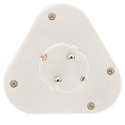 Разветвитель REXANT 11-1069 электрический пирамида 16A с/з белый - изображение 3