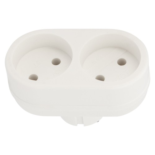 Разветвитель REXANT 11-1074 электрический 10A вертикальный б/з, белый - изображение 2