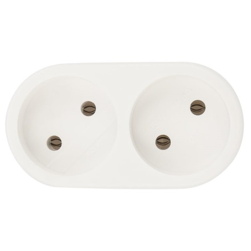 Разветвитель REXANT 11-1074 электрический 10A вертикальный б/з, белый - изображение 3