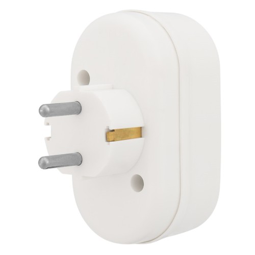 Разветвитель REXANT 11-1075 электрический 16A вертикальный, с/з, белый - изображение 3