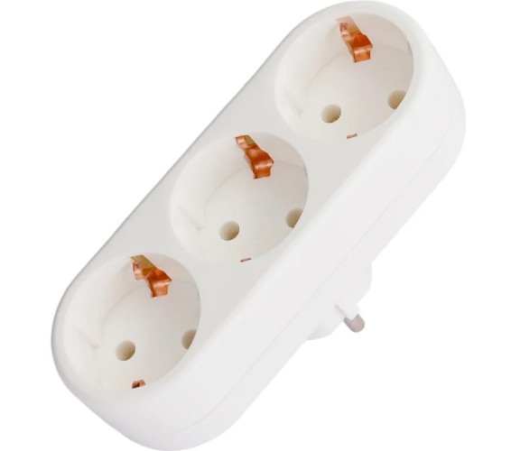 Разветвитель REXANT 11-1079 электрический линейный 16A с/з, вертикальный