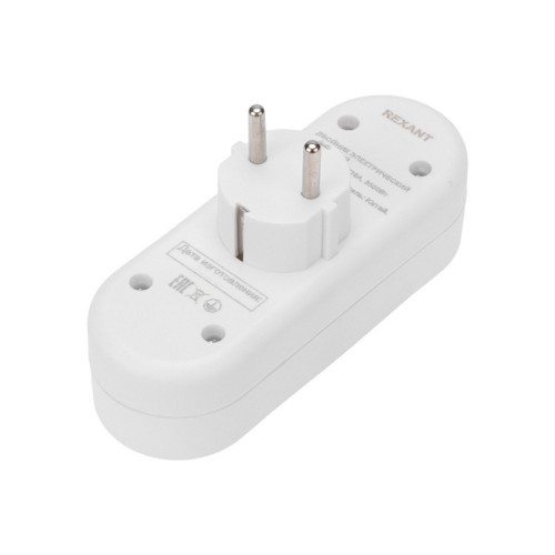 Разветвитель REXANT 11-1090 линейный 16A с/з + 2 USB-порта, 2,4A, белый - изображение 3