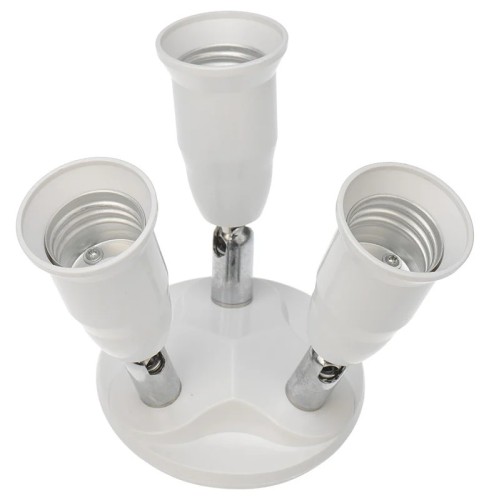 Разветвитель цокольный REXANT 11-8863 Е27-3хЕ27 (поворотный цоколь) белый