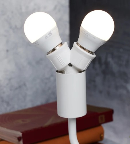 Разветвитель цокольный REXANT 11-8811 Е27-2хЕ27 белый - изображение 2