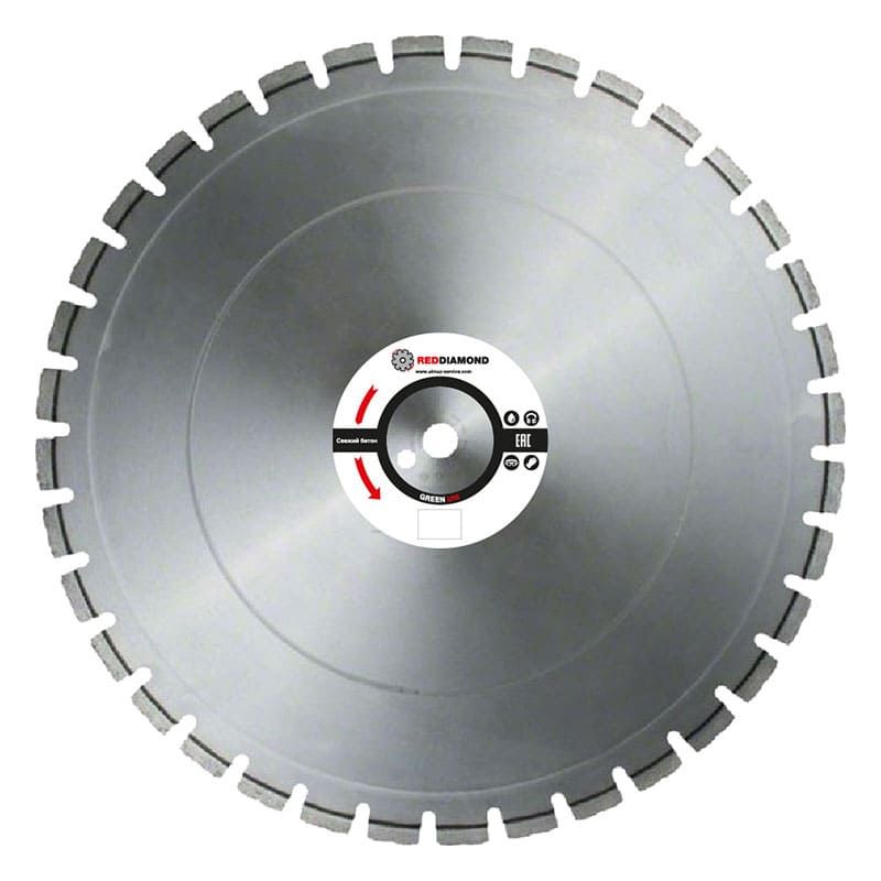 Диск по свежему бетону RedDiamond Green Uni d0600/40х4,5х12/36 25,4 2110006