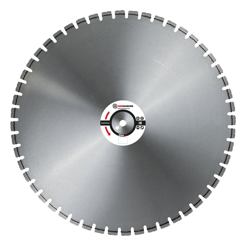 Диск по свежему бетону RedDiamond Green Uni d0800/40х4,5х12/48 25,4 2110008