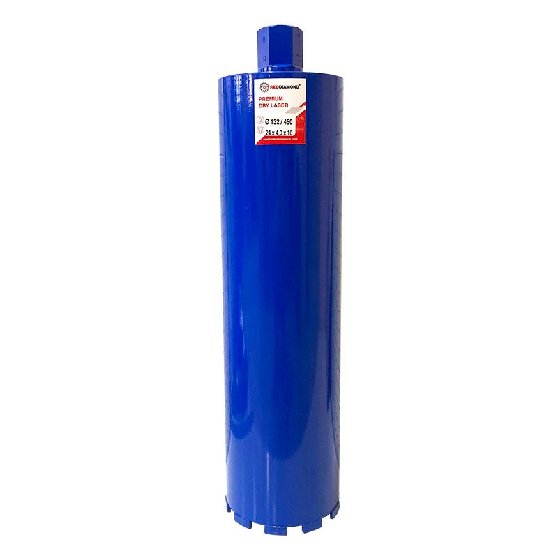 Алмазная коронка RedDiamond Premium Dry Laser d132/450/24х4,0х10/10_1 1/4" 1146022