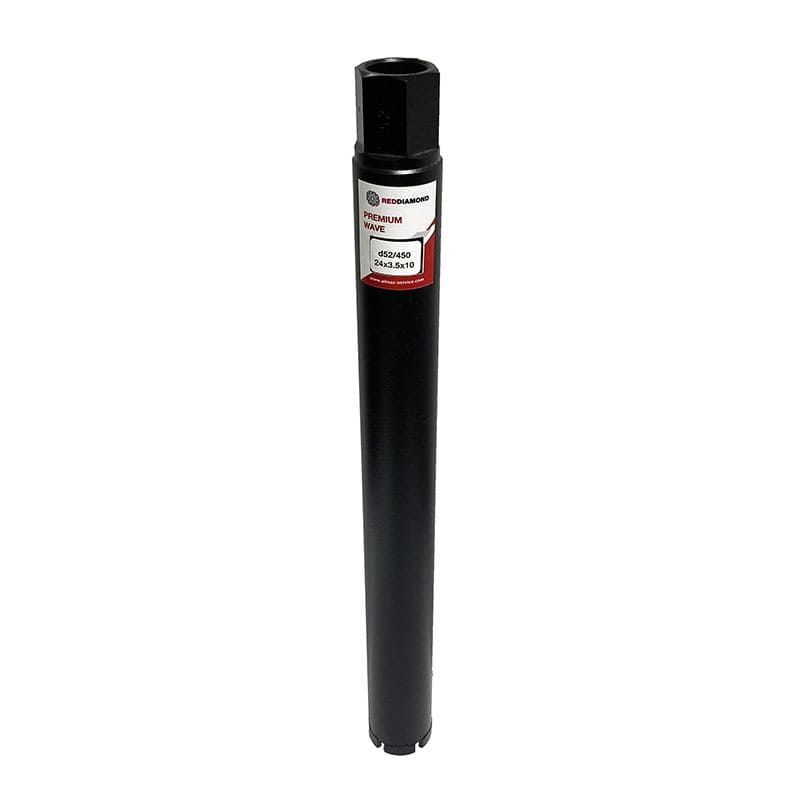 Алмазная коронка RedDiamond Premium Wave d042/450/24х3,5х10/4, 1 1/4 1130008