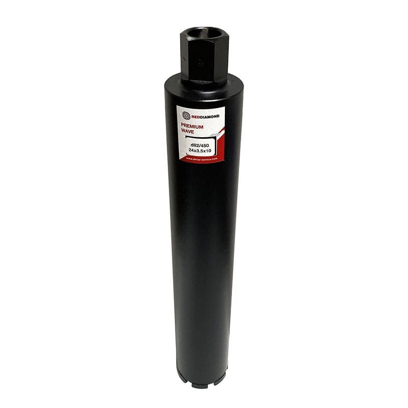 Алмазная коронка RedDiamond Premium Wave d092/450/24х3,5х10/8, 1 1/4 1130017
