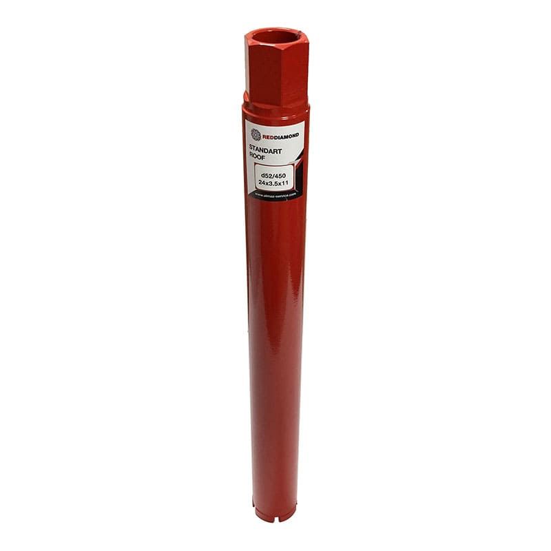 Алмазная коронка RedDiamond Standart Roof d052/450/24х3,5х11/5, 1 1/4 1129010 - изображение 10