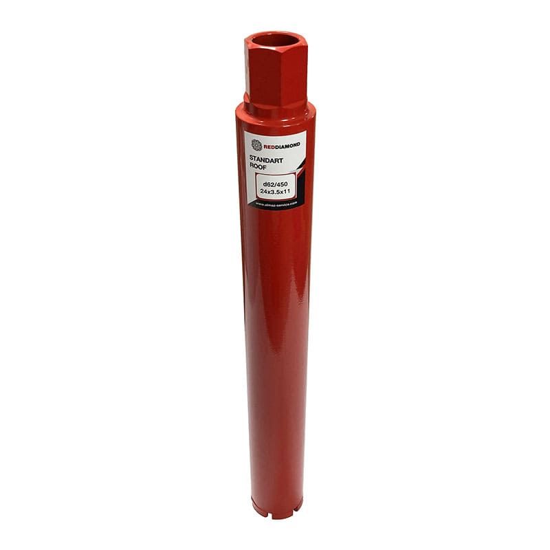 Алмазная коронка RedDiamond Standart Roof d062/450/24х3,5х11/6, 1 1/4 1129012