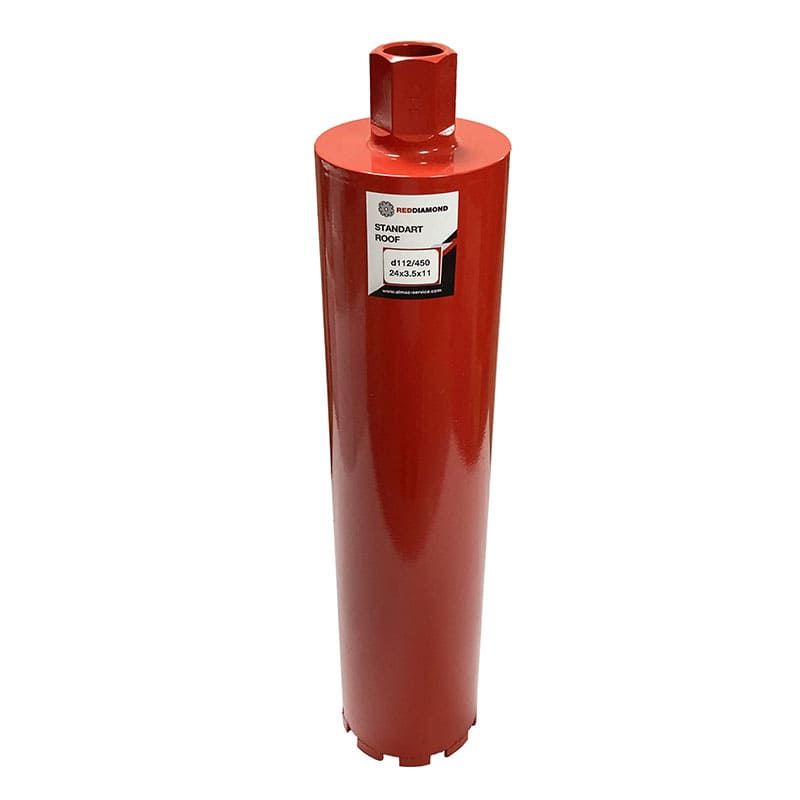 Алмазная коронка RedDiamond Standart Roof d112/450/24х3,5х11/9, 1 1/4 1129019