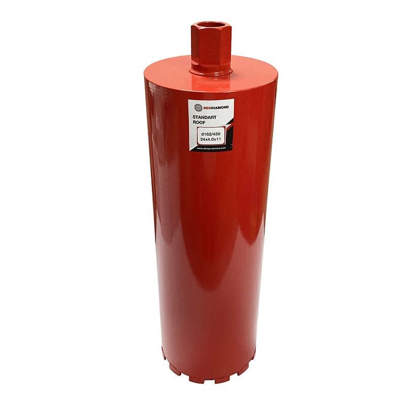 Алмазная коронка RedDiamond Standart Roof d162/450/24х4,0х11/12, 1 1/4 1129025