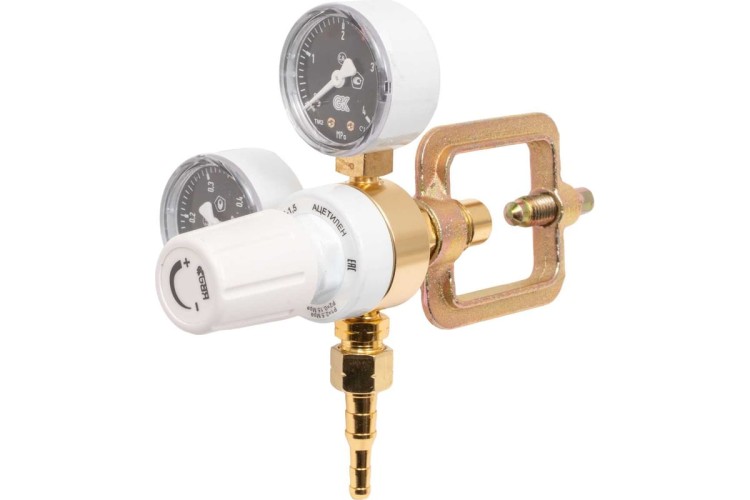 Редуктор ацетиленовый KRASS БАО 5 1,5 2,5/0,15 МПа, 5 м3/ч ПОВЕРЕННЫЙ 2117615PV