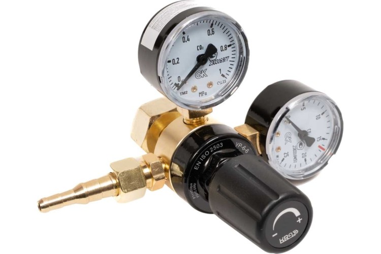 Редуктор углекислотный KRASS УР 6 6 15/0,6 МПа, 15 м3/ч ПОВЕРЕННЫЙ 2117616PV