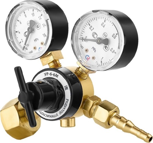 Редуктор углекислотный СВАРОГ УР-6-6 М (ArR-137A), манометры с поверкой 00000098573