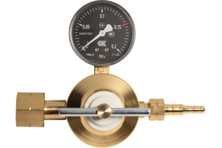 Регулятор ацетиленовый KRASS САО-10 сетевой 1,2/0,1 МПа, 10 м3/час 2722003 - изображение 2
