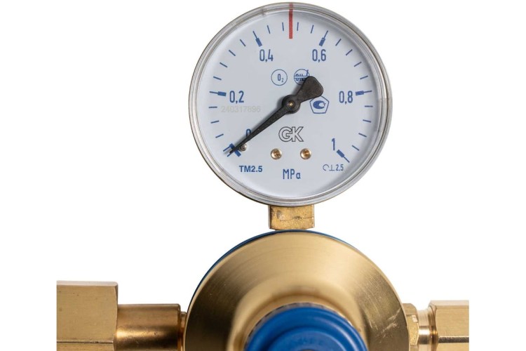 Регулятор кислородный KRASS СКО-10 сетевой 1,6/0,5 МПа, 10 м3/час 2722002 - изображение 4