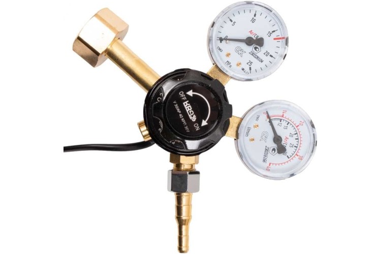 Регулятор расхода газа KRASS У 30/АР 40 КРП 36V для углекислоты и аргона ПОВЕРЕННЫЙ 2133506PV - изображение 2