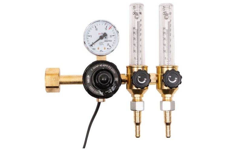 Регулятор расхода газа KRASS У 30/АР 40 КРП Р2 220V для углекислоты и аргона ПОВЕРЕННЫЙ 2133505PV - изображение 2