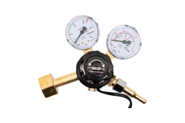 Регулятор расхода газа KRASS У 30/АР 40 КРП 220V для углекислоты и аргона ПОВЕРЕННЫЙ 2133507PV - изображение 2