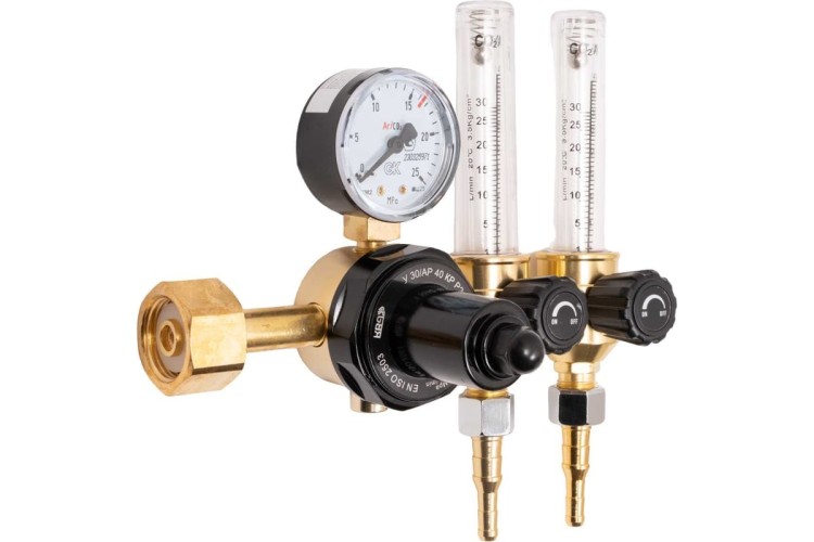 Регулятор расхода газа KRASS У 30/АР 40 КР Р2 для углекислоты и аргона ПОВЕРЕННЫЙ 2133501PV - изображение 2