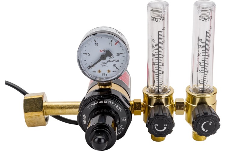 Регулятор расхода газа KRASS У 30/АР 40 КРП Р2 220V для углекислоты и аргона ПОВЕРЕННЫЙ 2133505PV - изображение 4