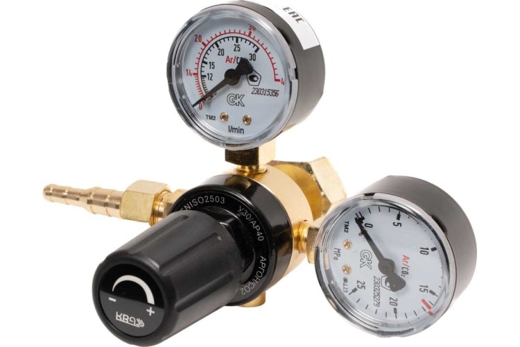 Регулятор расхода газа KRASS У 30/АР 40 для углекислоты и аргона ПОВЕРЕННЫЙ 2133616PV - изображение 2