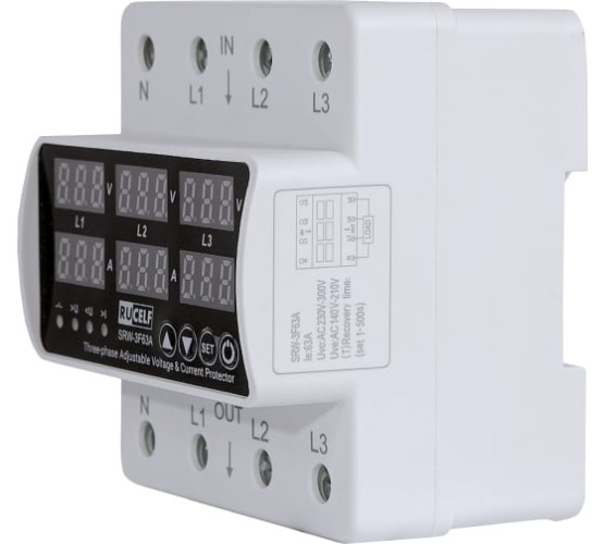 Реле RUCELF SRW-3F63A напряжения трехфазное - изображение 2