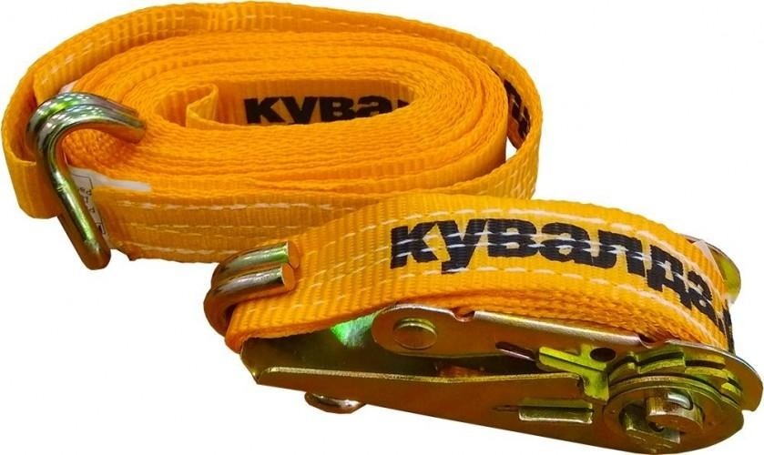 Ремень стяжной КУВАЛДА.РУ 2,5т/5т 10 м (50 мм) с крюками GS02981