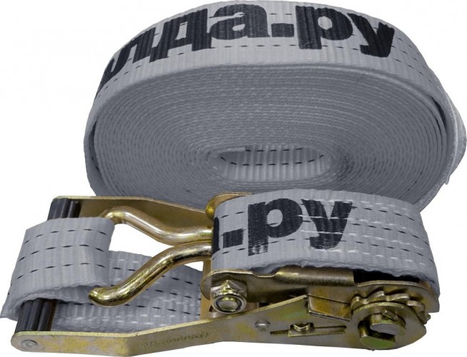 Ремень стяжной КУВАЛДА.РУ 5т/10т 10 м (100 мм) с крюками GS02090