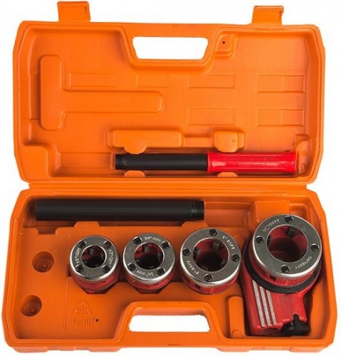 Резьбонарезной набор Sturm 1065-03-S4 4 клуппа (1/2", 3/4", 1", 1-1/4" + трещотка)