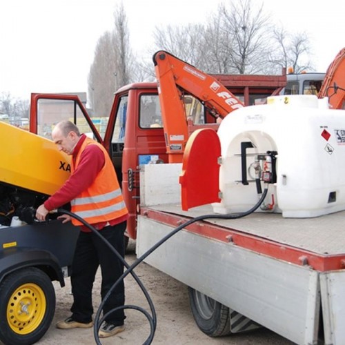 Резервуар мини АЗС PIUSI Hippotank 960 ДТ насос 12В-70 л/мин, 5 м шланг, цифр. счетчик, пист - изображение 2