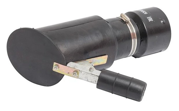 Резиновая овальная наклонная насадка NORDBERG AN100DI на шланг D=100мм