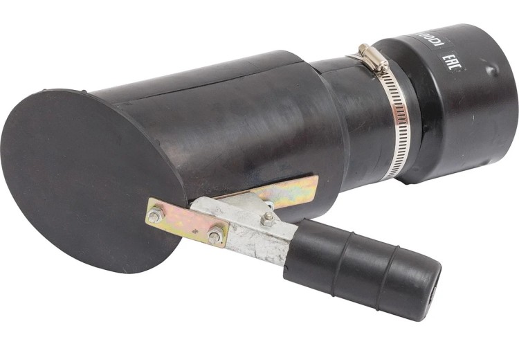 Резиновая овальная наклонная насадка NORDBERG AN075DI на шланг D=75мм