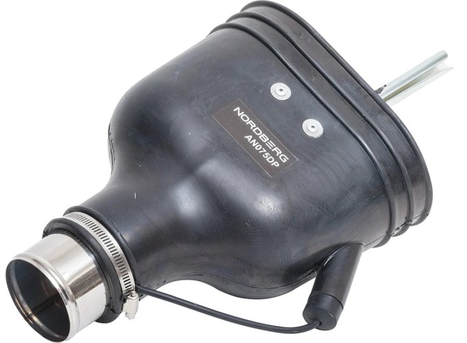 Резиновая овальная насадка NORDBERG AN075DP с внутренней фиксацией на шланг D=75мм ЦБ-00001850 - изображение 2