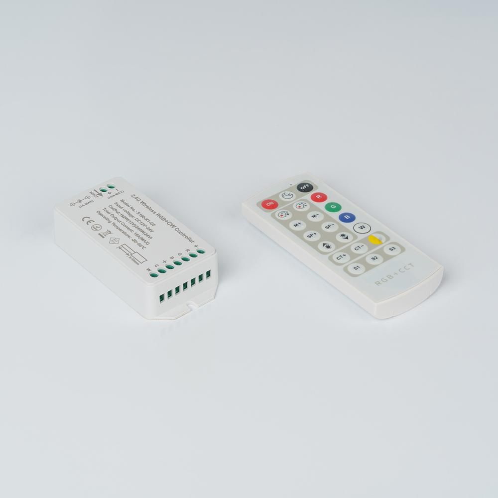 Контроллер RGB+CCT,  SWG 2.4G с пультом, 21 кноп., DC12/24V, 021388