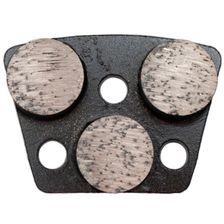 Трехточечный шлифовальный сегмент RODIAMA d 25х10 мм, для среднего бетона, 80# - изображение 3