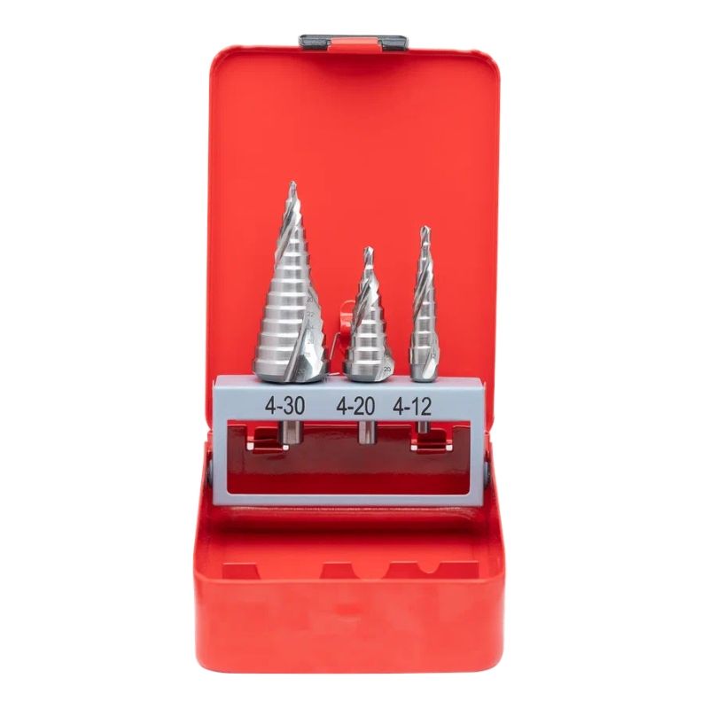 Набор ступенчатых сверл со спиральной канавкой RODMIX 3 шт, 4-12, 4-20, 4-30 - изображение 2