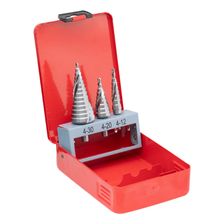 Набор ступенчатых сверл со спиральной канавкой RODMIX 3 шт, 4-12, 4-20, 4-30 - изображение 3