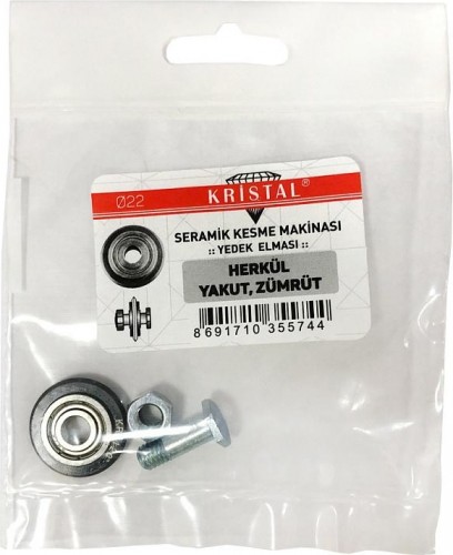 Ролик для плиткореза KRISTAL  с подшипником 22 мм 35574 - изображение 2