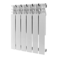 Алюминиевый радиатор Rommer Plus 500 6 секций (RAL-3210-050006) - изображение 2