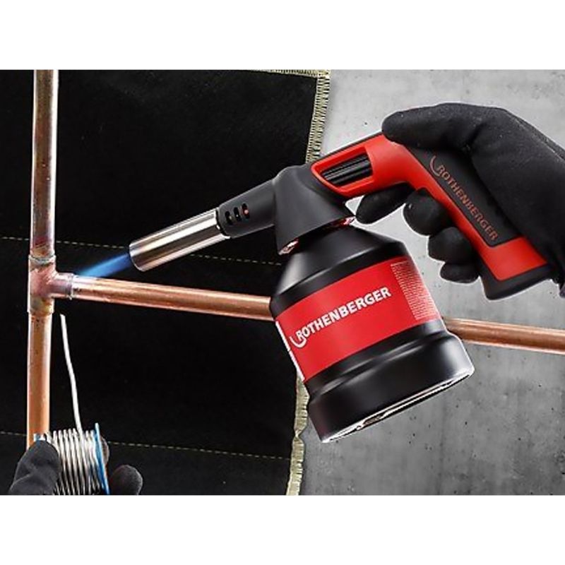 Газовая горелка Rothenberger ROFLAME 4 PIEZO без газа, в картонной коробке - изображение 4