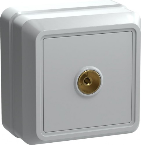 Розетка 1-местная IEK РТВ20-ОБ телевизионная белая EAO10-K01-DC