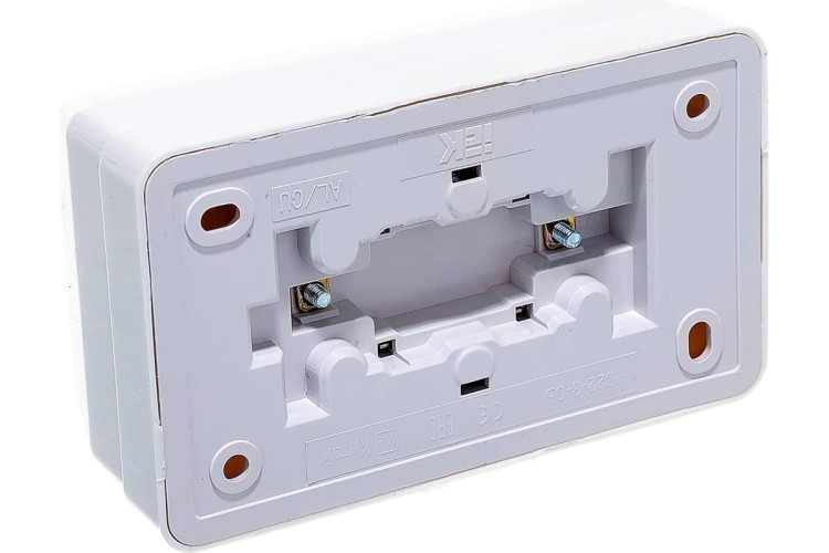 Розетка 2-местная IEK ОКТАВА РС22-3-ОБ 16А  с заземлением белая ERO21-K01-16-DC - изображение 4