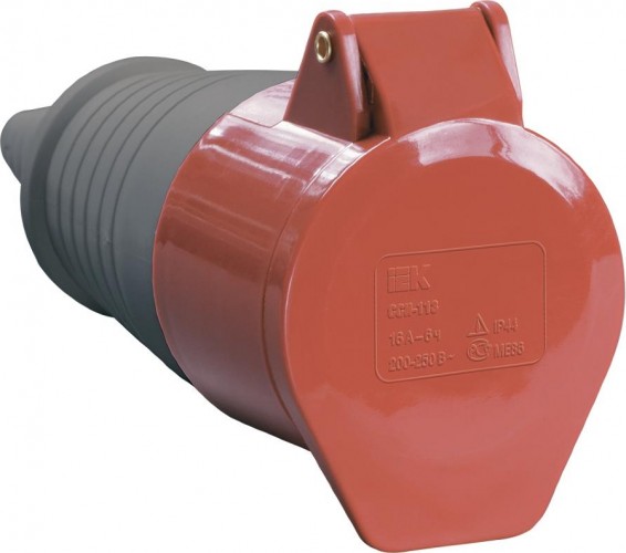 Розетка IEK ССИ-225 кабельная 32а 380в 3p+pe+n ip44 PSR22-032-5