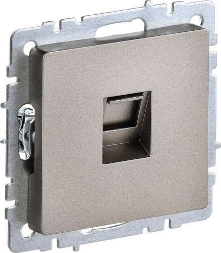 Розетка компьютерная IEK BRITE РК10-БрШ RJ45 кат.5E шампань BR-K10-1-K37