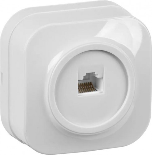 Розетка компьютерная IEK Glory РК10-ХБ 1-м белая EKH10-K01