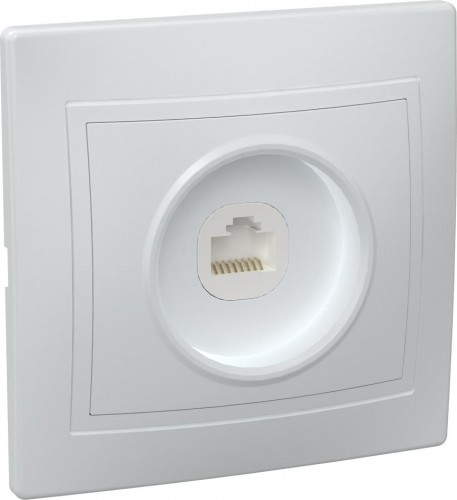 Розетка компьютерная IEK Кварта РК10 1-м сп ip20 EKK10-K01-DM