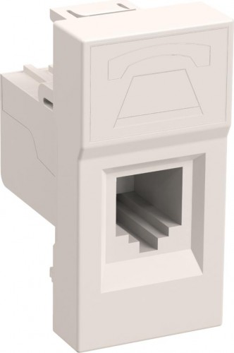 Розетка компьютерная IEK Праймер RJ45 1-м 1мод. кат.5E UTP механизм CKK-40D-RI1-K01